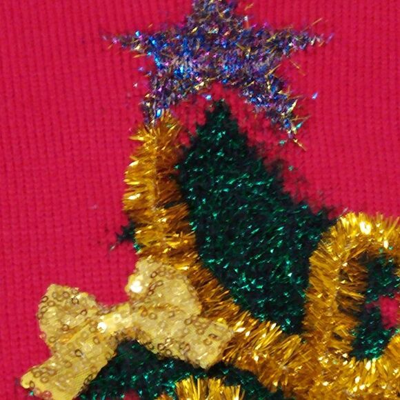 Women's Celebrate Together  Crewneck Tree Tunic Ugly Christmas Sweater size XL - Picture 9 of 15